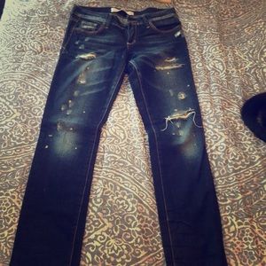 Abercrombie and Fitch dark bootcut jeans